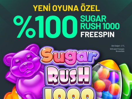 Sugar Rush 1000 Oyununa Özel Free Spin